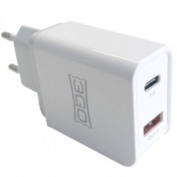 Cargador de Pared 3GO ALMUSBCQC3- 1xUSB- 1xUSB Tipo-C- 18W