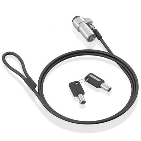 Cable de Seguridad Tipo NANO para Portátiles Aisens ASLK-D45K06-BK- 1-5m