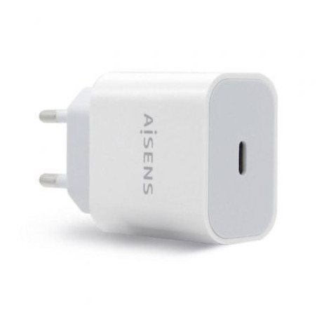 CARGADOR USB-C AISENS PD3-0 1 PUERTO 1xUSB-C 20W BLANCO
