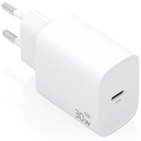 CARGADOR AISENS GAN 30W 1XUSB-C PD3-0 BLANCO