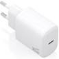 Cargador de Pared GaN Aisens A110-0975- 1xUSB Tipo-C- 30W- Blanco