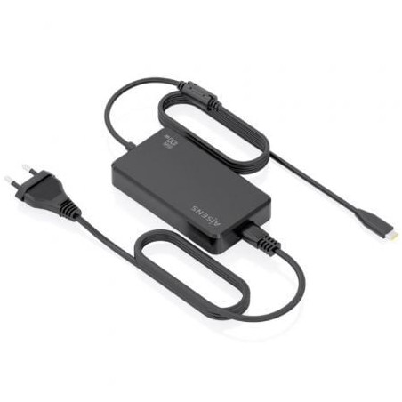 Cargador Sobremesa GaN Aisens ASCH-1PD100D070-BK- 1xUSB Tipo-C- 100W