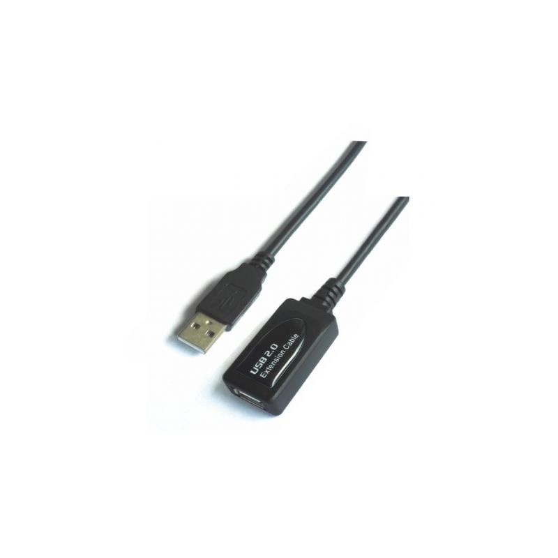 CABLE EXTENSOR USB(A) 2-0 A USB(A) 2-0 AISENS 10M NEGRO