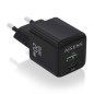 Cargador de Pared GaN Aisens ASCH-20W2P011-BK- 1xUSB Tipo-C- 1xUSB- 20W