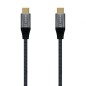 Cable USB 3-1 Tipo-C Aisens A107-0634 20GBPS 5A 100W- USB Tipo-C Macho - USB Tipo-C Macho- 2m- Gris