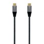 Cable USB 3-1 Tipo-C Aisens A107-0670 20GBPS 100W- USB Tipo-C Macho - USB Tipo-C Macho- 60cm- Gris