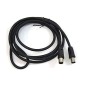 CABLE ANTENA PEPEGREEN NEGRO 1-8M M-M