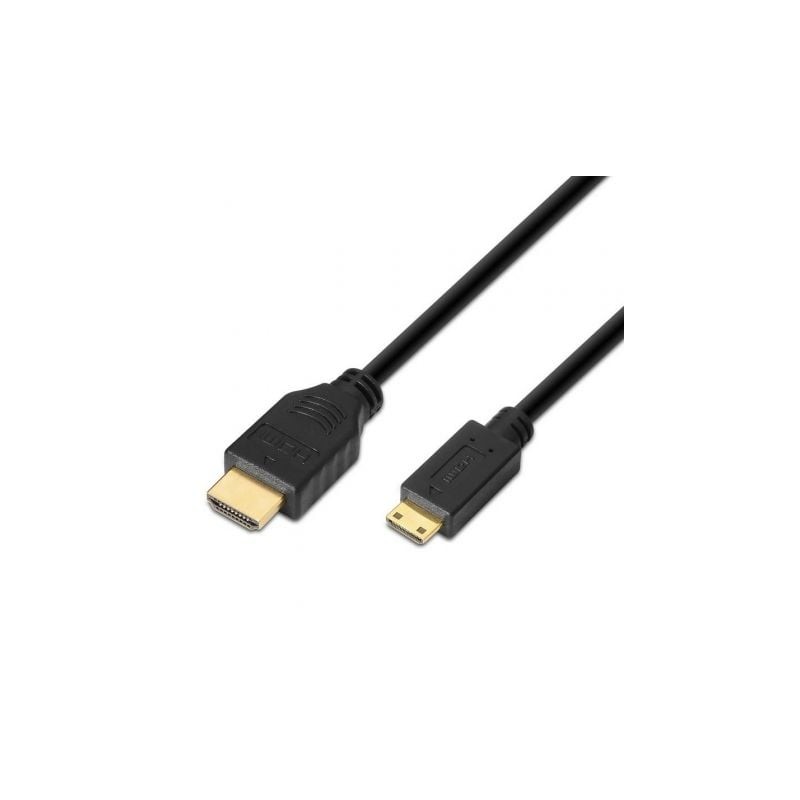 Cable HDMI Aisens A119-0114- HDMI Macho - Mini HDMI Macho- 1-8m- Negro