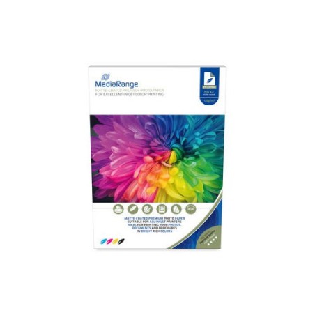 PAPEL FOTOGRAFICO MEDIARANGE MRINK101 A4 MATE