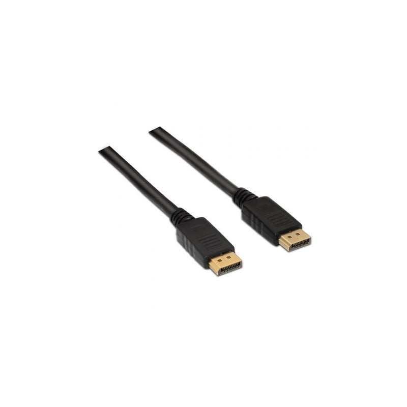 Cable DisplayPort 1-2 4K Aisens A124-0129- DisplayPort Macho - DisplayPort Macho- Hasta 5W- 2300Mbps- 2m- Negro