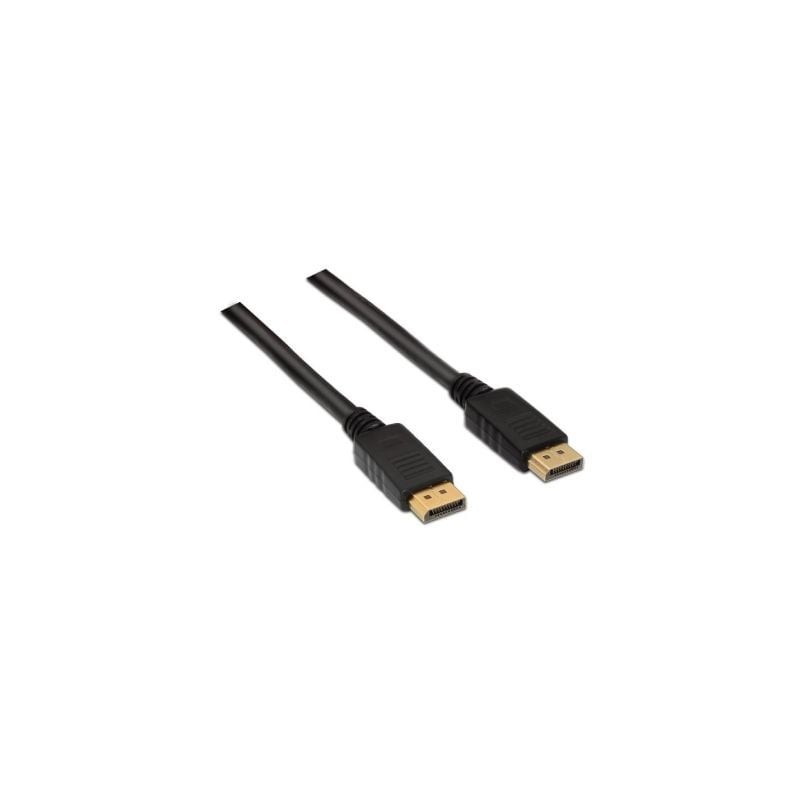 Cable DisplayPort 1-2 4K Aisens A124-0130- DisplayPort Macho - DisplayPort Macho- Hasta 5W- 2300Mbps- 3m- Negro