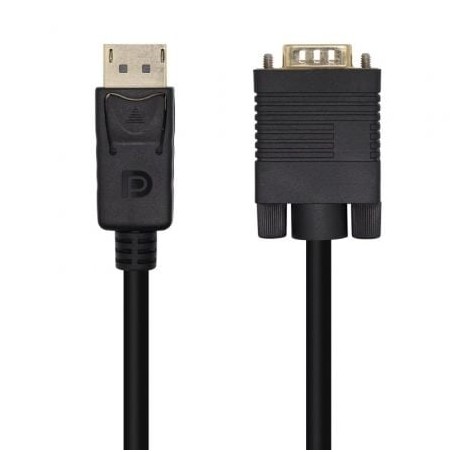 Cable Conversor Aisens A125-0462- Displayport Macho - VGA Macho- 3m- Negro