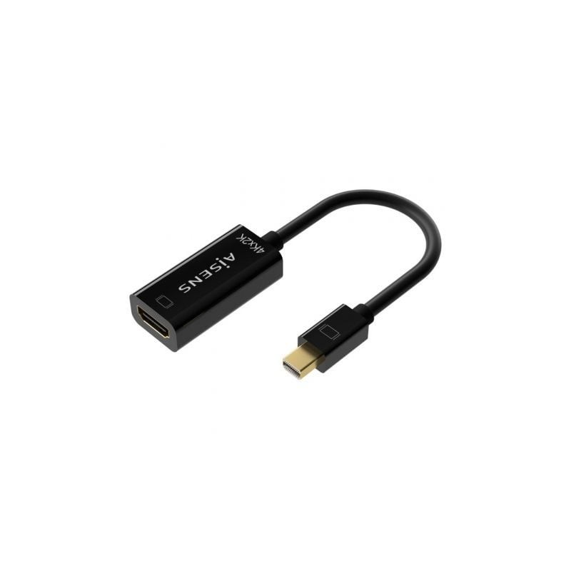 Cable Conversor Aisens A125-0643- Mini Displayport Macho - HDMI Hembra- 15cm- Negro