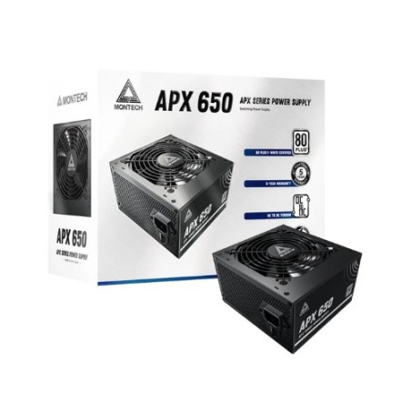 FUENTE DE ALIMENTACION ATX 650W MONTECH BLACK APX650