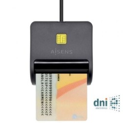 Lector de DNI Aisens ASCR-SN01-BK- Negro