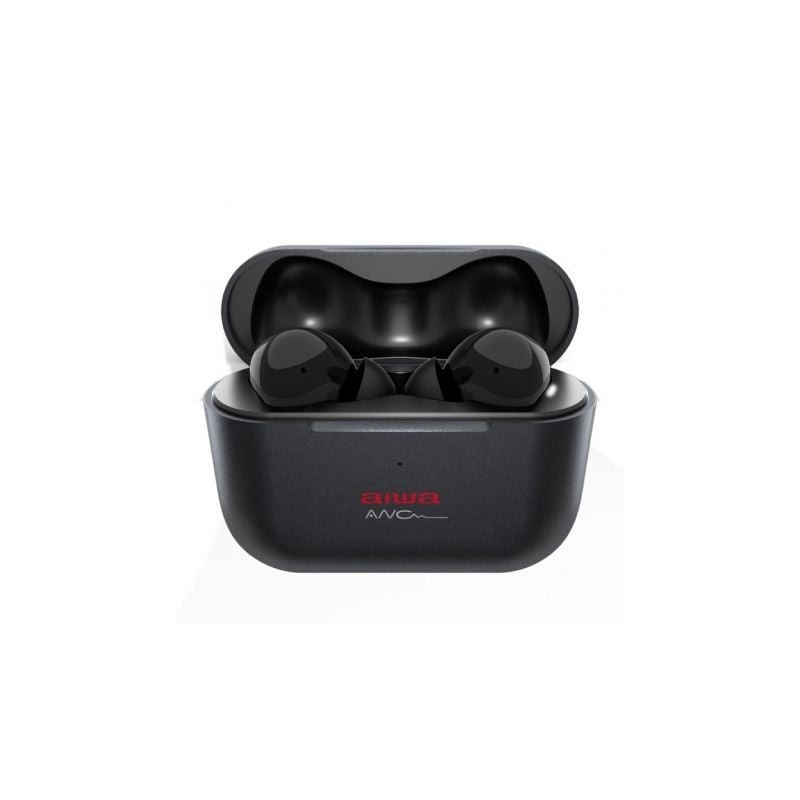 Auriculares Bluetooth Aiwa EBTW-888ANC con estuche de carga- Autonomía 4h- Negros