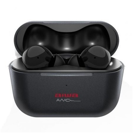 Auriculares Bluetooth Aiwa EBTW-888ANC con estuche de carga- Autonomía 4h- Negros