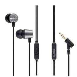 Auriculares Intrauditivos Aiwa ESTM-30SL- con Micrófono- Jack 3-5- Plata