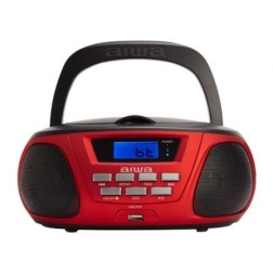 Radio CD Aiwa BBTU-300RD- 5W- Rojo