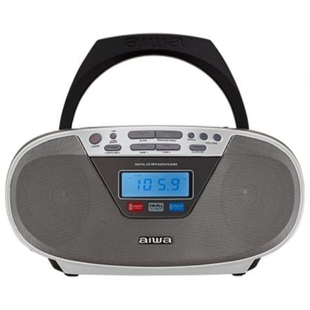 Radio CD Aiwa BoomBox BBTU-400SL- 6W- Plata