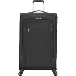 Maleta Mediana American Tourister Crosstrack Spinner Expansible 79cm- 79x46-5x30-5cm- 4 Ruedas- Gris y Rojo