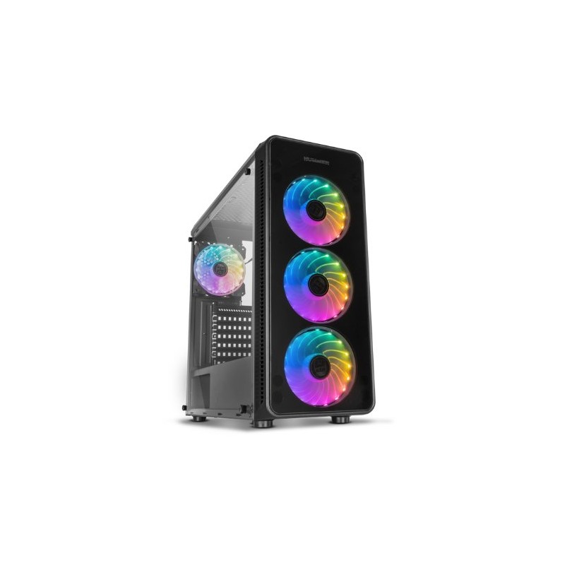 CAJA NOX HUMMER TGM RAINBOW ATX 1XUSB3-0 2XUSB2-0 NEGRO RGB CAJA NOX HUMMER TGM RAINBOW ATX 1XUSB3-0 2XUSB2-0 NEGRO RGB