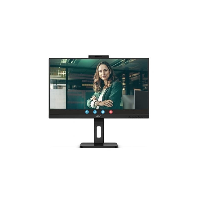 Monitor Profesional AOC 24P3CW 23-8"- Full HD- Webcam- Multimedia- Negro