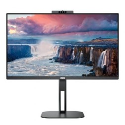 Monitor Profesional AOC 24V5CW-BK 23-8"- Full HD- Webcam- Multimedia- Regulable en altura- Negro