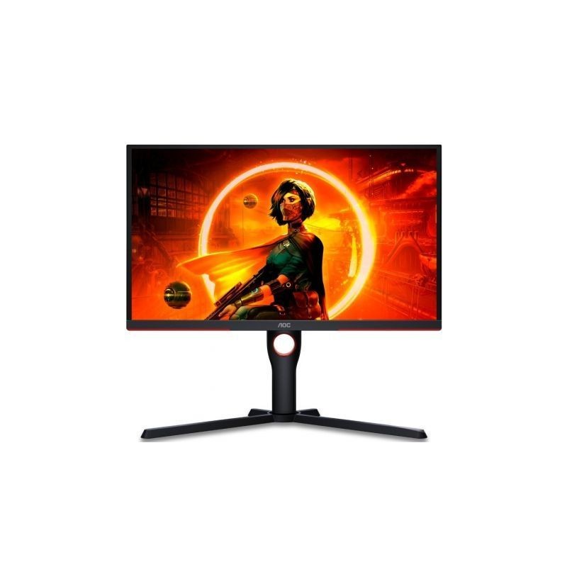 Monitor Gaming AOC 25G3ZM-BK 24-5"- Full HD- 0-5ms- 240Hz- VA- Negro y Rojo