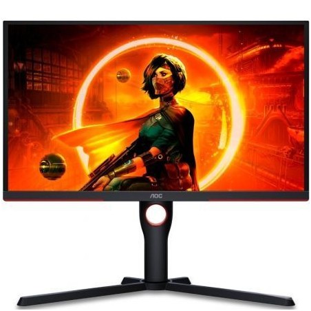 Monitor Gaming AOC 25G3ZM-BK 24-5"- Full HD- 0-5ms- 240Hz- VA- Regulable en altura- Negro y Rojo