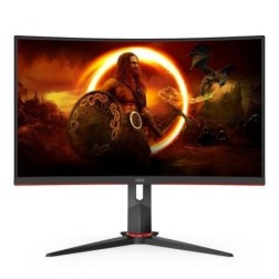 Monitor Gaming Curvo AOC C27G2ZU-BK 27"- Full HD- 0-5ms- 240Hz- VA- Multimedia- Regulable en altura- Negro