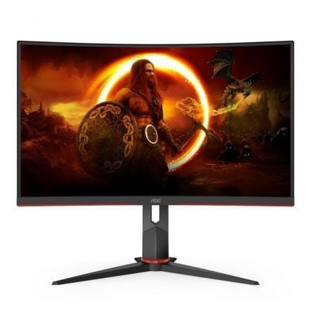 Monitor Gaming Curvo AOC C27G2ZU-BK 27"- Full HD- 0-5ms- 240Hz- VA- Multimedia- Regulable en altura- Negro