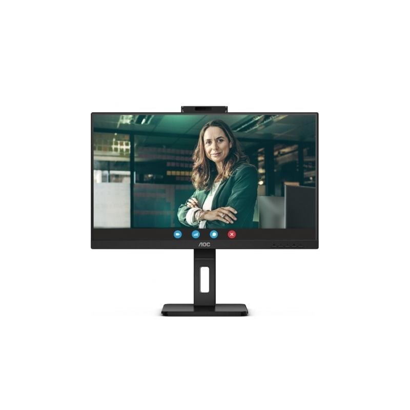 Monitor Profesional AOC Q27P3QW 27"- QHD- Webcam- Multimedia- Regulable en altura- Negro