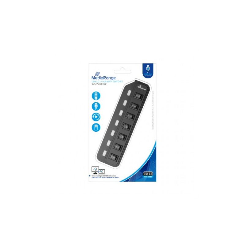 HUB MEDIARANGE USB 2-0 7XUSB 2-0