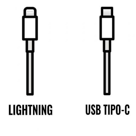 Cable de Carga Apple de conector USB Tipo-C a Lightning- 2m