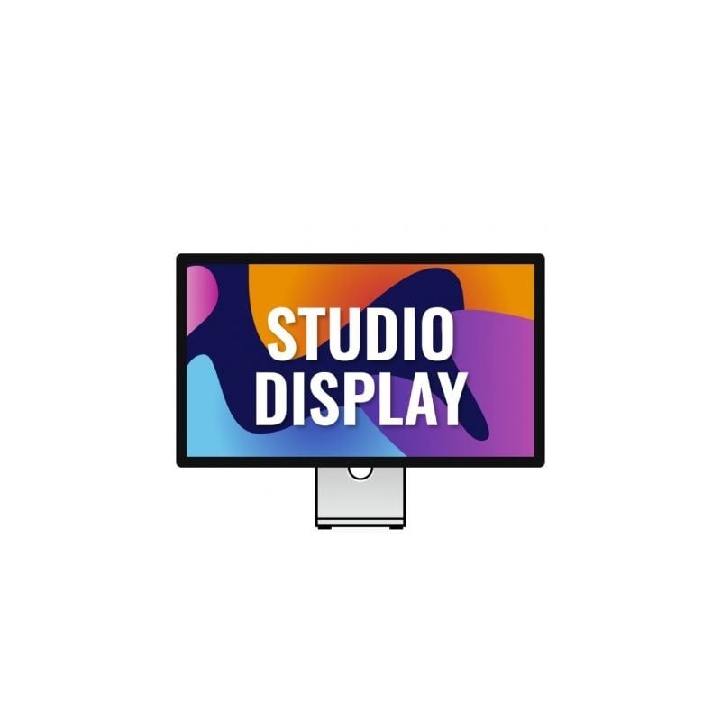 Apple Studio Display- Cristal Nanotexturizado- Soporte con Altura e Inclinacion Ajustables