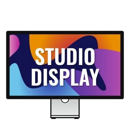 Apple Studio Display- Cristal Nanotexturizado- Soporte con Altura e Inclinacion Ajustables