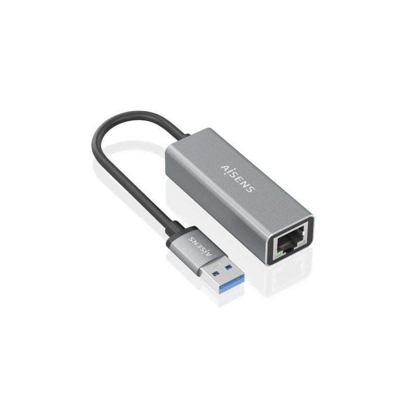 CONVERSOR AISENS USB 3-0 A ETHERNET GIGABIT 10-100-1000 GRIS 15CM