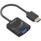 Conversor Aisens A122-0947- HDMI Macho - SVGA Hembra- 15cm- Negro