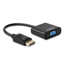 Conversor Aisens A125-0367- DisplayPort Macho - VGA Hembra- 15cm- Negro