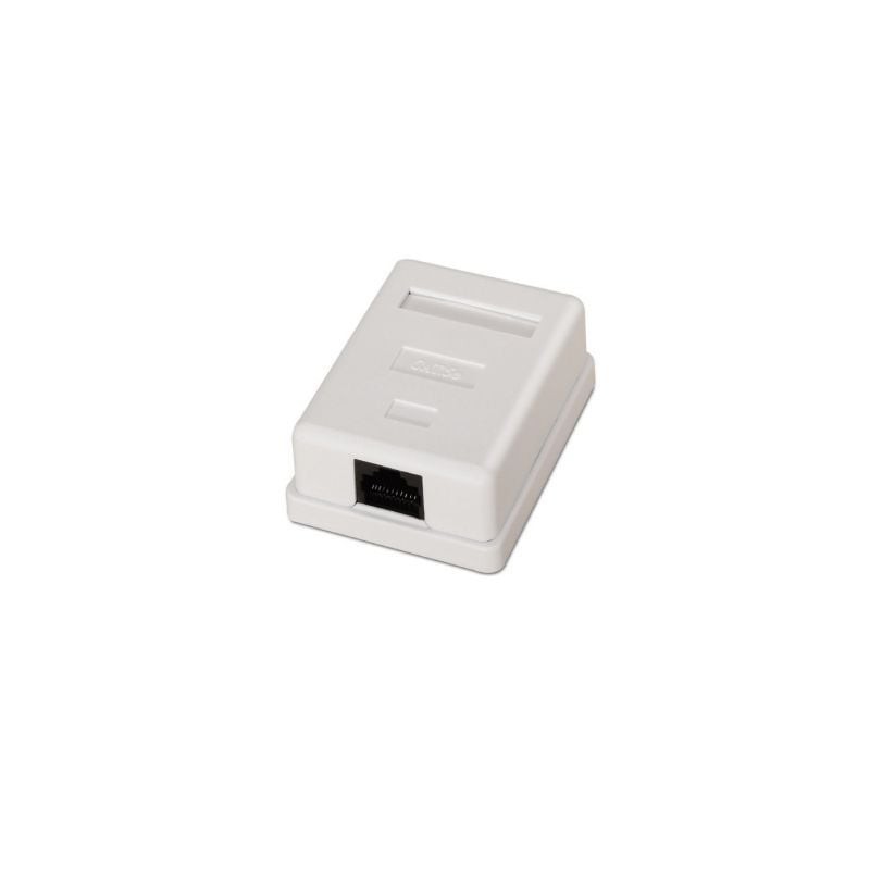 ROSETA DE SUPERFICIE AISENS RJ45 CAT-5E UTP 1 TOMA BLANCO