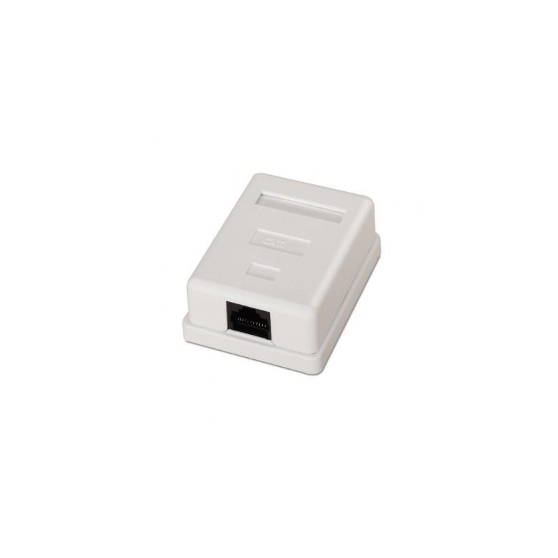 ROSETA DE SUPERFICIE AISENS RJ45 CAT-6 UTP 1 TOMA BLANCO
