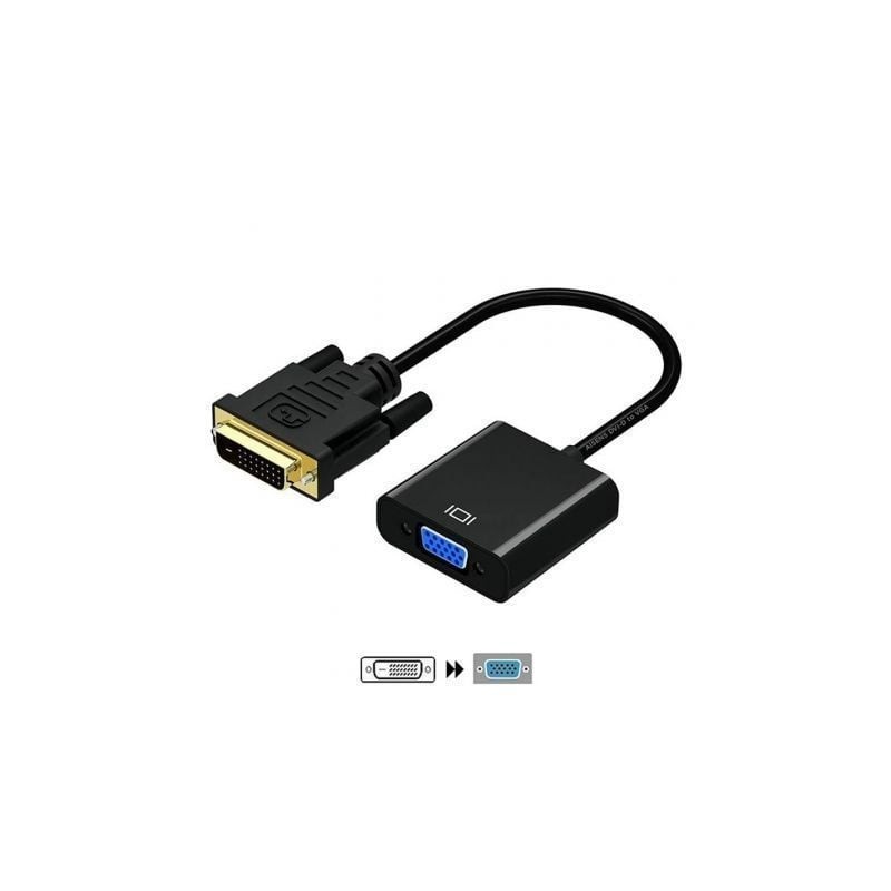 CONVERSOR AISENS DVI-D A VGA 24 1 M-HDB15 H NEGRO 10CM CONVERSOR AISENS DVI-D A VGA 24 1 M-HDB15 H NEGRO 10CM