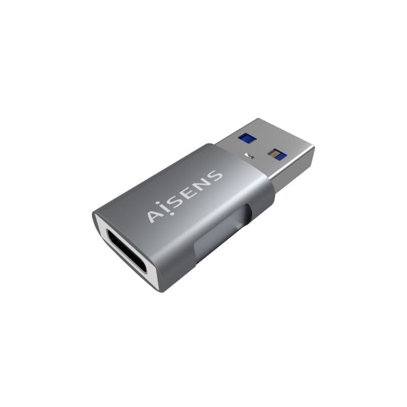 MINI ADAPTADOR AISENS USB 3-2 GEN2 10G 3A USB-C-H-A-M GRIS