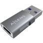 MINI ADAPTADOR AISENS USB 3-2 GEN2 10G 3A USB-C-H-A-M GRIS