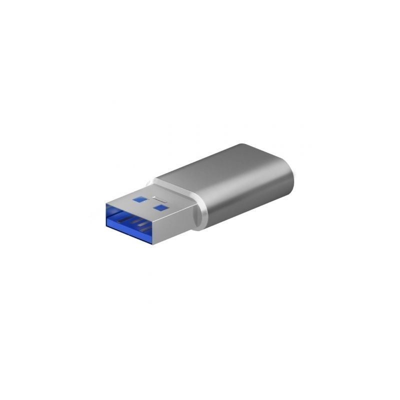MINI ADAPTADOR AISENS USB 3-2 GEN2 USB 2-03A USB-C-H-A-M GRIS