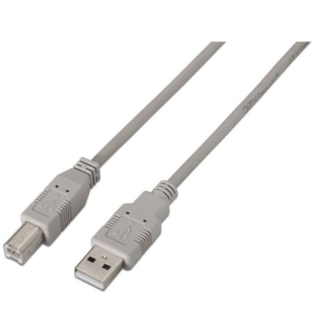 CABLE AISENS USB 2-0 IMPRESORA TIPO A M-B M BEIGE 1-0M