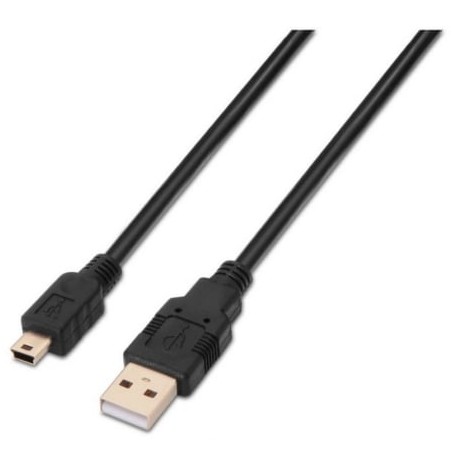 CABLE AISENS USB 2-0 TIPO A-M-MINI B-M NEGRO 1-8M