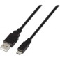 Cable USB 2-0 Aisens A101-0027- USB Macho - MicroUSB Macho- 480Mbps- 80cm- Negro