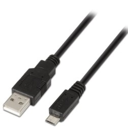 Cable USB 2-0 Aisens A101-0029- USB Macho - MicroUSB Macho- 3m- Negro
